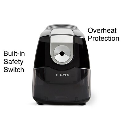 Staples® Power Extreme Electric Pencil Sharpener, Black (21834)