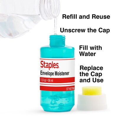 Staples 2 oz. Envelope Moistener, Blue (ST160788-CC)