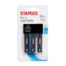 Staples® Lead Refill, 0.7mm, 30/Leads, 3/Pack (10406-CC)