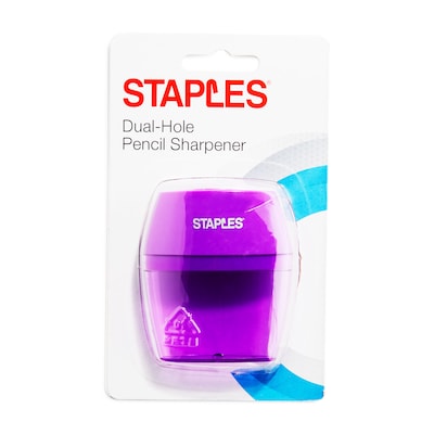 Staples® Manual Pencil Sharpener, Assorted Colors (10898-CC)