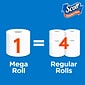 Scott ComfortPlus Mega Rolls 1-Ply Standard Toilet Paper, White, 462 Sheets/Roll, 12 Rolls/Case (47631)