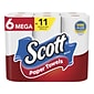 Scott Choose-A-Sheet Kitchen Roll Paper Towels, 1-ply, 102 Sheets/Roll, 6 Mega Rolls/Pack (16447/55413)
