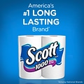 Scott 1-Ply Standard Toilet Paper, White, 1000 Sheets/Roll, 32 Rolls/Case (49209)