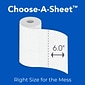 Scott Choose-A-Sheet Kitchen Roll Paper Towels, 1-ply, 102 Sheets/Roll, 12 Mega Rolls/Pack (38869)