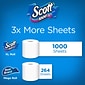 Scott 1-Ply Standard Toilet Paper, White, 1000 Sheets/Roll, 12 Rolls/Case (10060)