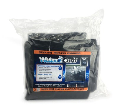 Quick Dam Universal Water Curb, Flood Control, 10" x 20' (QDWC1020)