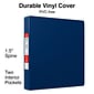 Standard 1-1/2" 3 Ring Non View Binder with D-Rings, Blue (26413-CC)