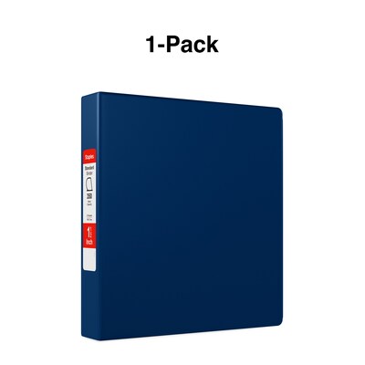 Standard 1-1/2" 3 Ring Non View Binder with D-Rings, Blue (26413-CC)