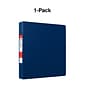 Standard 1-1/2" 3 Ring Non View Binder with D-Rings, Blue (26413-CC)