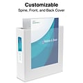Staples® Standard 1/2 3 Ring View Binder with D-Rings, White (26426-CC)