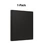 Staples 1/2" 3-Ring Non-View Binder, Black (ST26851-CC)