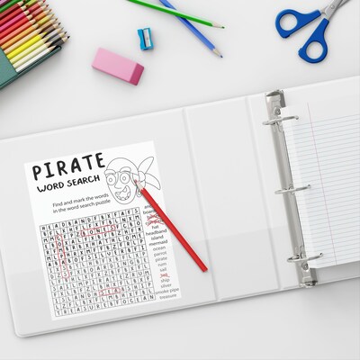 Simply® View Economy Binders with Round Rings, White, 3"