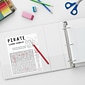 Simply® View Economy Binders with Round Rings, White, 1/2"