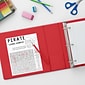 Staples 1/2" 3-Ring Non-View Binder, Red (ST26852-CC)