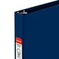 Standard 1" 3 Ring Non View Binder with D-Rings, Blue (26408-CC)