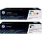 HP 126 Black/Cyan/Magenta/Yellow Standard Yield Toner Cartridge, 4/Pack