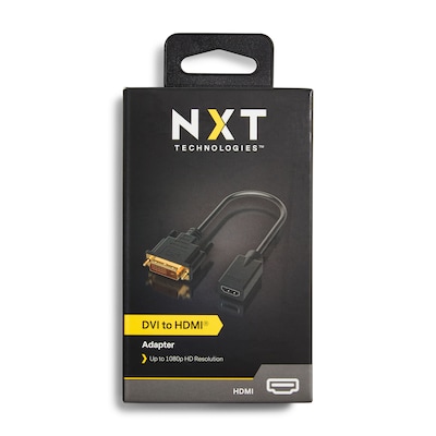 NXT Technologies™ NX50637 0.5' HDMI/DVI-D Video Adapter, Black