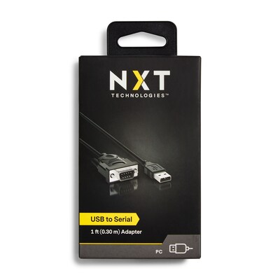 NXT Technologies™ 1' USB/9-Pin Serial, Black (NX29764)