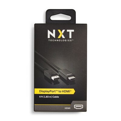 NXT Technologies™ 6' DisplayPort/HDMI Audio/Video Cable, Black (NX51760)