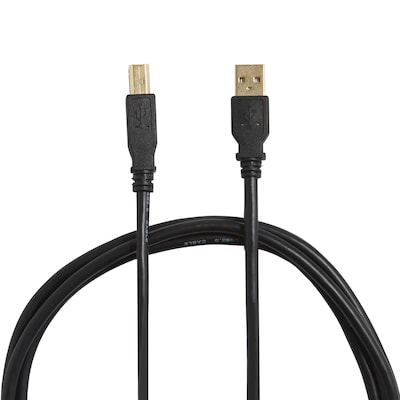 NXT Technologies™ 11' USB A Male/B Male, Black (NX29930)