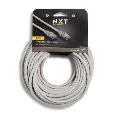 NXT Technologies™ NX56841 50' CAT-6 Cable, Gray