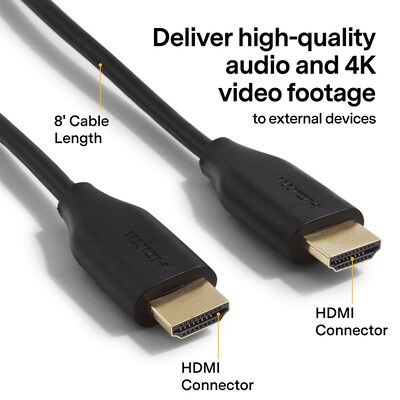 NXT Technologies™ NX29739 8' HDMI 4K Audio/Video Cable, Black