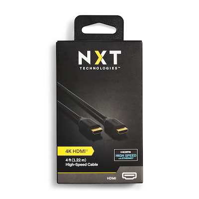 NXT Technologies™ NX29738 4' HDMI 4K Audio/Video Cable, Black