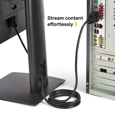 NXT Technologies™ 6' SVGA to SVGA Video Monitor Cable, Male to Male, Black (NX29765)