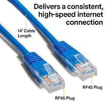 NXT Technologies™ NX29763 14 CAT-5e Cable, Blue