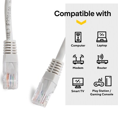 NXT Technologies™ NX56839 14' CAT-6 Cable, Gray