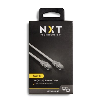 NXT Technologies™ NX56838 7' CAT-6 Cable, Gray
