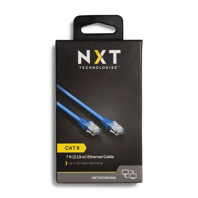 NXT Technologies™ 7' CAT-6 Cable, Blue (NX56833)