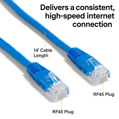 NXT Technologies™ NX56834 14' CAT-6 Cable, Blue