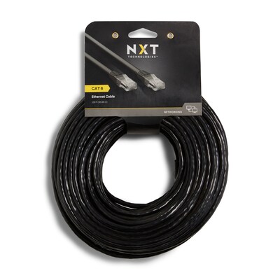 NXT Technologies™ NX29932 100' CAT-6 Cable, Black