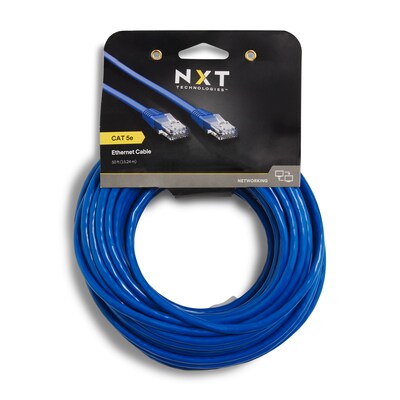 NXT Technologies™ NX29775 50' CAT-5e Cable, Blue (NX29775)