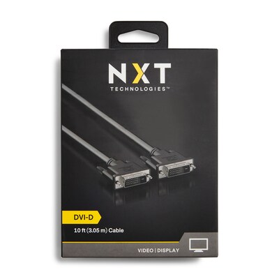 NXT Technologies™ NX29762 10' DVI-D Video Cable, Black