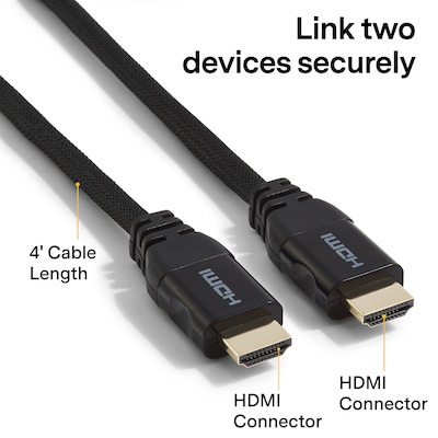NXT Technologies™ NX46719 4' HDMI Cable, Black