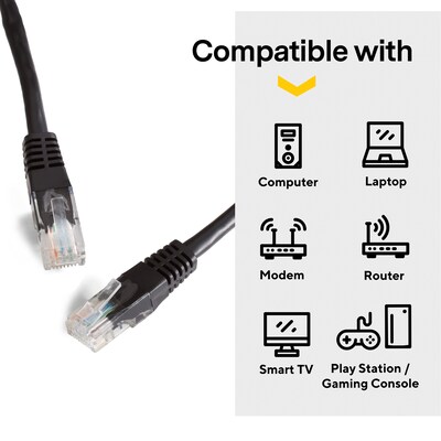 NXT Technologies™ 14' CAT-6 Cable, Black (NX29776)