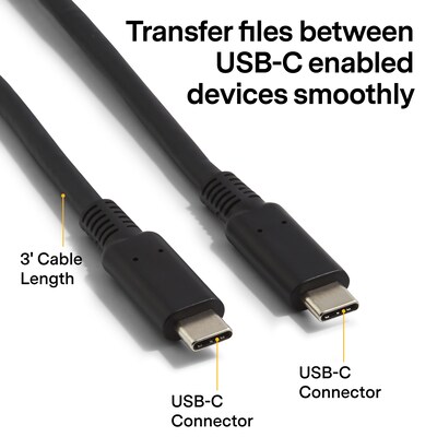 NXT Technologies™ 3' USB C, Black (NX56854)