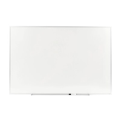 Quill Brand® Standard Durable Melamine Dry-Erase Whiteboard, Aluminum Frame, 6W x 4H (28325-CC)