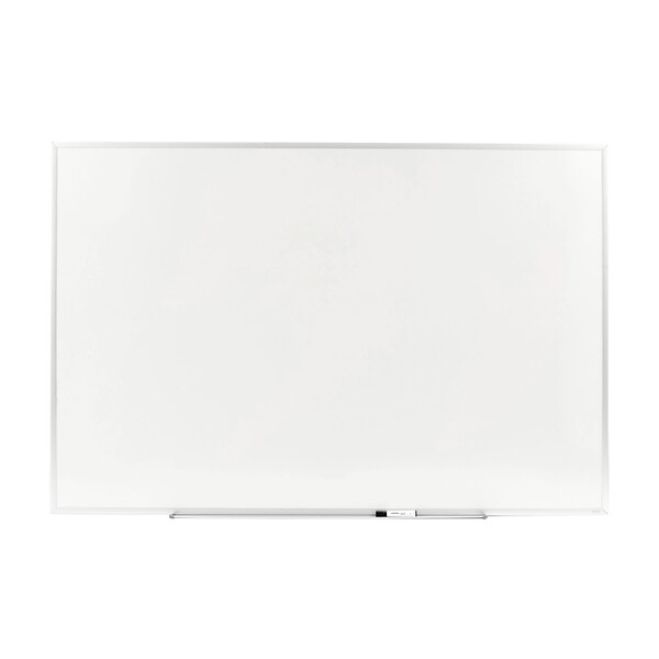 Quill Brand® Standard Durable Melamine Dry-Erase Whiteboard, Aluminum Frame, 6W x 4H (28325-CC)