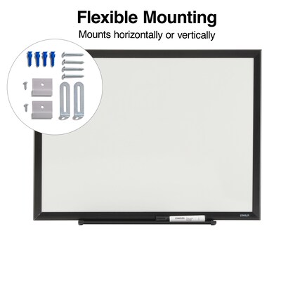 Quill Brand® Melamine Dry-Erase Whiteboard, Aluminum Frame, 2' x 1.5' (28679-CC)