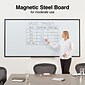 Quill Brand® Magnetic Steel Dry-Erase Whiteboard, Aluminum Frame, 8' x 4' (28697-CC)