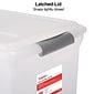 Staples Store & Slide Hanging File Box, Latch Lid, Letter/Legal Size, Clear (140167/139997)