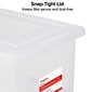 Staples Hanging File Box, Snap Lid, Letter/Legal Size, Clear (TR57620)