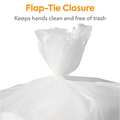 Coastwide Professional™ 40-45 Gallon Trash Bag, 40" x 46", Low Density, 2 mil, Clear, 100 Bags/Box (CW57394)