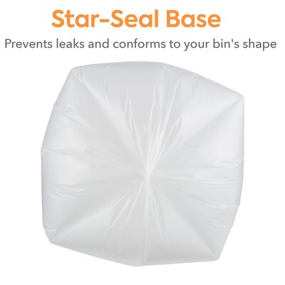 Coastwide Professional™ 40-45 Gallon Trash Bag, 40" x 46", Low Density, 2 mil, Clear, 100 Bags/Box (CW57394)
