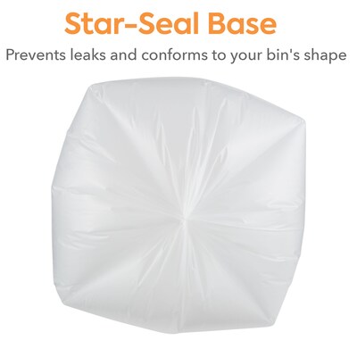 Coastwide Professional™ 40-45 Gallon Industrial Trash Bag, 40" x 46", Low Density, 2 mil, Clear, 100 Bags/Box (CW57394)