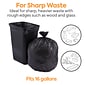 Coastwide Professional™ 12-16 Gal. Trash Bags, Low Density, 1 Mil, Black, 250/Carton (CW21760)