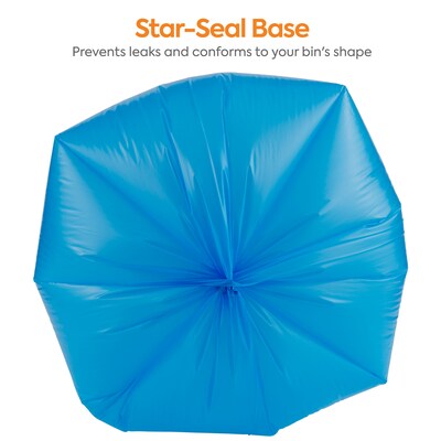 Coastwide Professional™ 30 Gal. Biohazard Trash Bags, Low Density, 1.3 Mil, Blue, 43x30, 200/Carton (CW57396)